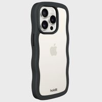 Holdit Coque Wavy Apple iPhone 15 Pro Max - Black / Transparent
