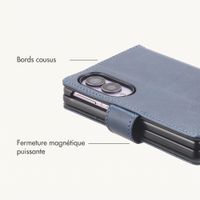imoshion Étui de télephone portefeuille de luxe Samsung Galaxy Z Fold 8 - Bleu foncé