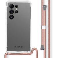 imoshion Coque arrière transparente avec cordon Samsung Galaxy S23 Ultra - Rose Doré