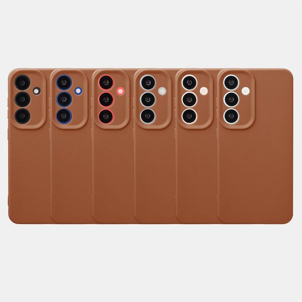 imoshion Coque arrière Texture Samsung Galaxy S25 - Marron