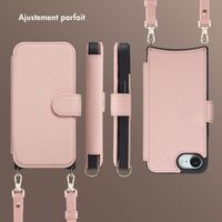 Selencia Étui Riva avec MagSafe et cordon de téléphone Apple iPhone 17e / 16e - Old Pink