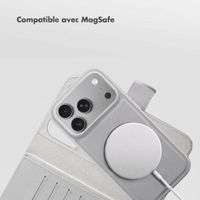 Accezz Coque portefeuille Edge amovible avec MagSafe Apple iPhone 18 Pro / 17 Pro - Gris