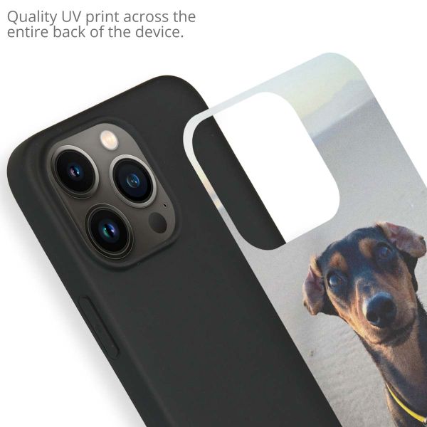 Concevez votre propre coque en gel Apple iPhone 13 Pro Max - Noir