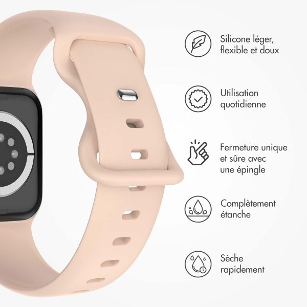 imoshion Bracelet en silicone⁺ Apple Watch | 38/40/41/42 mm - Taille S/M - Sand Pink