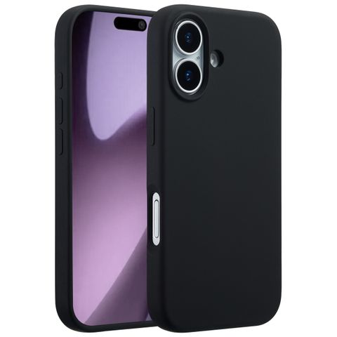 Accezz Coque Liquid Silicone avec MagSafe Apple iPhone 17 - Noir