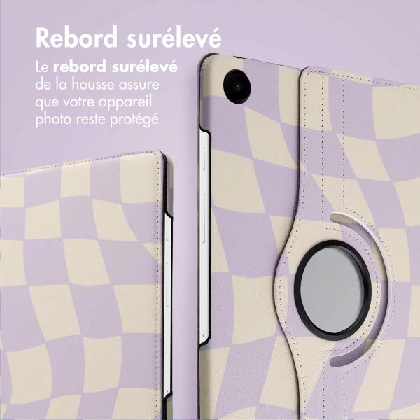 imoshion Coque tablette Design rotatif à 360° Samsung Galaxy Tab A9 Plus - Dancing Cubes