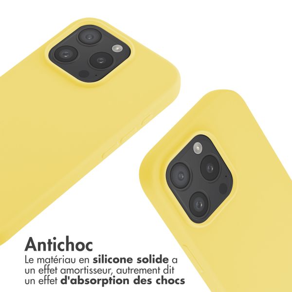 imoshion Coque en silicone avec cordon Apple iPhone 16 Pro - Jaune