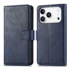 imoshion Étui de télephone portefeuille de luxe Apple iPhone 18 Pro / 17 Pro - Bleu foncé