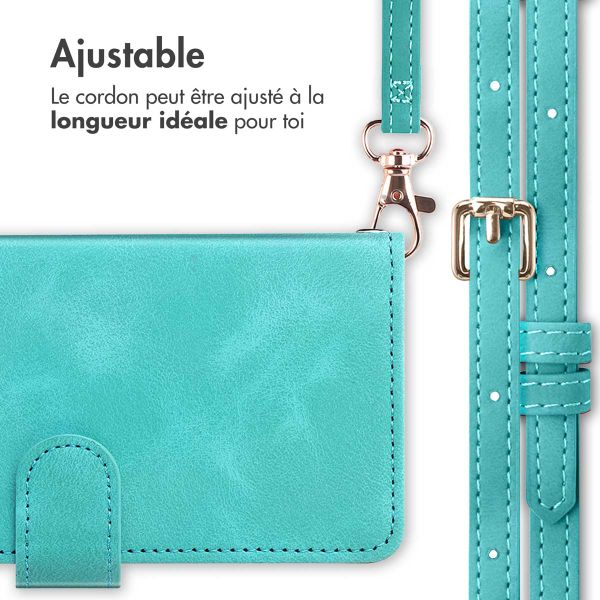 imoshion Etui de télephone portefeuille avec cordon Samsung Galaxy A36 - Turquoise