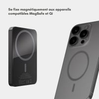 Selencia Powerbank Vivid 5 000 mAh - MagSafe et Qi - Black / Check This Burgundy