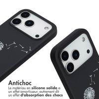 imoshion Coque design en silicone avec cordon Apple iPhone 17 Pro Max - Dandelion Black