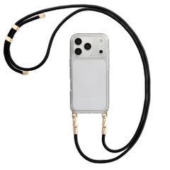 Selencia Cordon universel pour téléphone avec 2 crochets - réglable - Noir