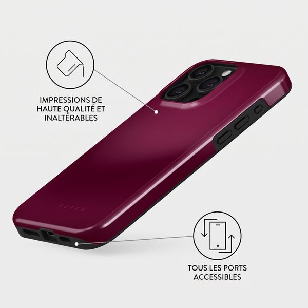 Burga Coque Tough MagSafe Apple iPhone 15 Pro - Dark Cherry