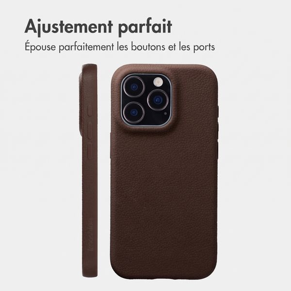 imoshion Coque arrière Texture Apple iPhone 16 Pro - Marron foncé