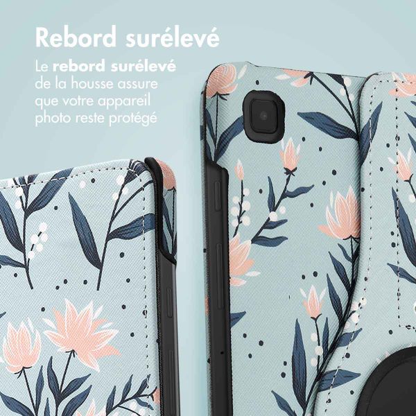 imoshion Coque tablette Design rotatif à 360° Samsung Galaxy Tab S6 Lite (2020/2022/2024)  - Flowers