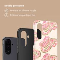 Selencia Coque arrière Vivid Samsung Galaxy A36 / A56 - Paisley Blush