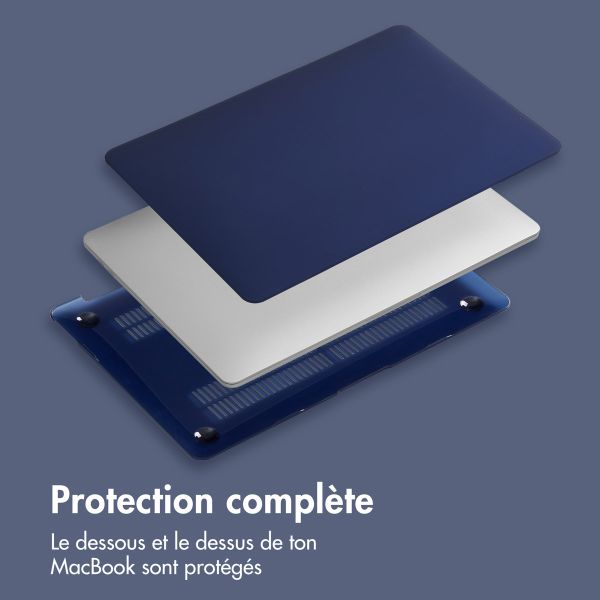 imoshion Coque Laptop Apple MacBook Air 13 pouces (2022 / 2024 M3 / 2025 M4 / 2026 M5) - Bleu foncé