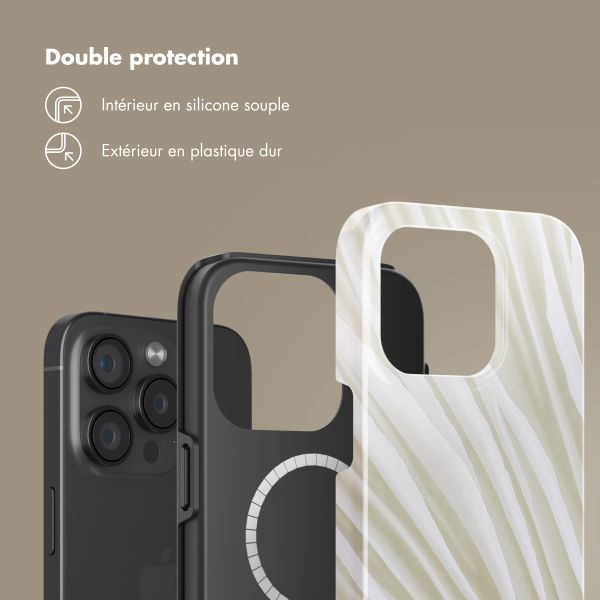Selencia Coque arrière Vivid avec MagSafe Apple iPhone 15 Pro - Nature Light Brown