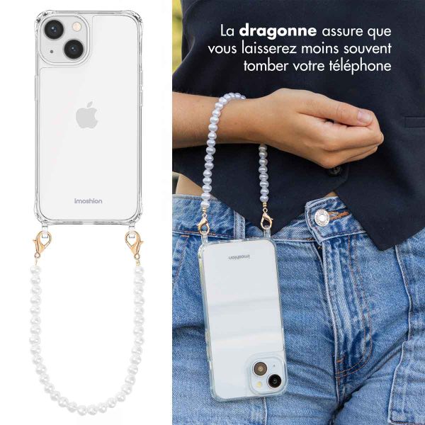 imoshion Coque avec cordons de téléphone Apple iPhone 14 - Perles