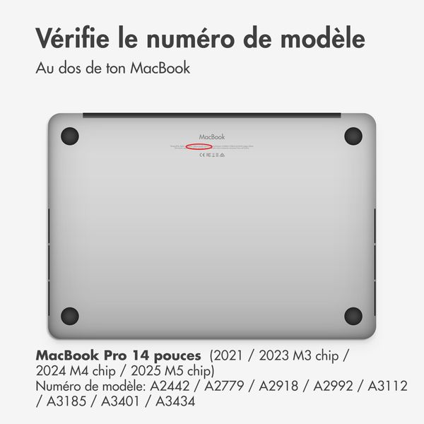 imoshion Coque rigide Apple MacBook Pro 14 pouces (2021 / 2023 M3 chip / 2024 M4 chip / 2025 M5 chip) - Lavender Lilac
