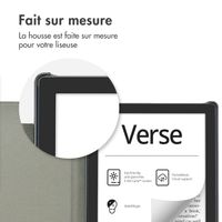 imoshion Étui de liseuse portefeuille Canvas Pocketbook Verse / Verse Pro / Verse Pro Color / Vivlio Light / Light HD - Glitter Noir
