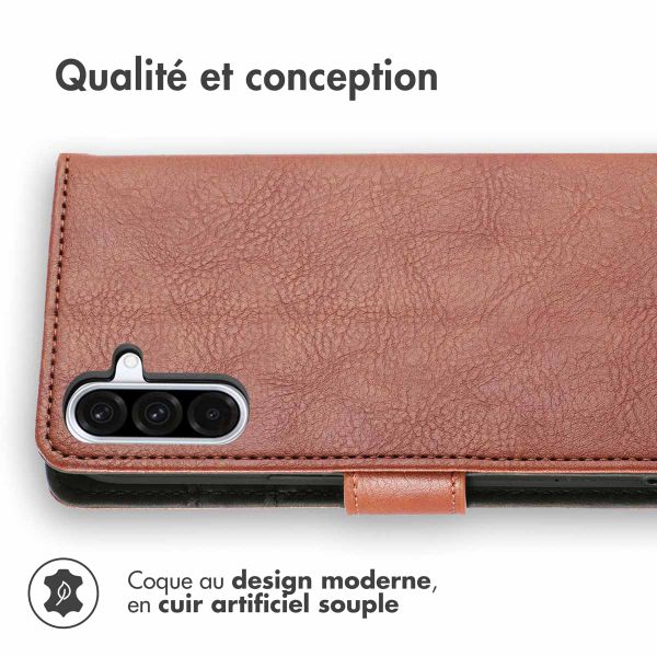 imoshion Étui de télephone portefeuille de luxe Samsung Galaxy A36 - Marron