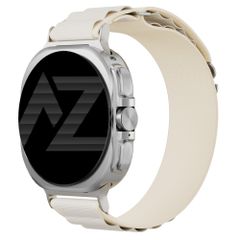 Accezz Bracelet en nylon Alpine Samsung Galaxy Watch Ultra 2 (2026) / Ultra (2024/2025) - Lumière stellaire