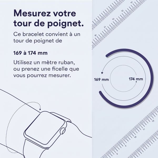 Apple Bracelet Solo tressé Apple Watch | 44/45/46/49 mm - Taille 7 - Rainforest