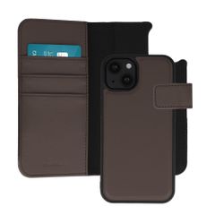 imoshion Étui portefeuille luxe 2-en-1 amovible Apple iPhone 13 - Marron
