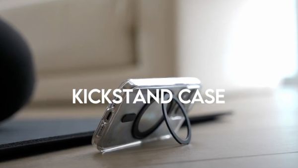 CARE by PanzerGlass Coque Kickstand MagSafe Apple iPhone 16 Plus - Noir