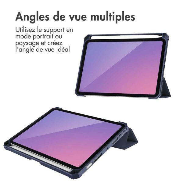 imoshion Coque tablette rigide Trifold Apple iPad Mini 7 (2024) / iPad Mini 6 (2021) - Bleu foncé