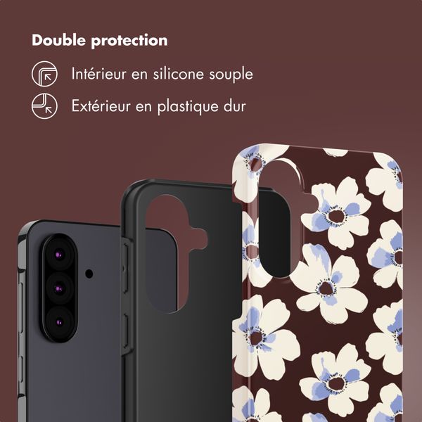 Selencia Coque arrière Vivid Samsung Galaxy A37 (5G) - Choco Flower Pop