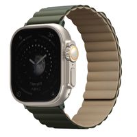 Uniq Bracelet Revix réversible Apple Watch | 44/45/46/49 mm - Moss Green / Tan