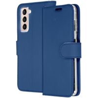 Accezz Étui de télephone Wallet Samsung Galaxy S21 - Bleu foncé