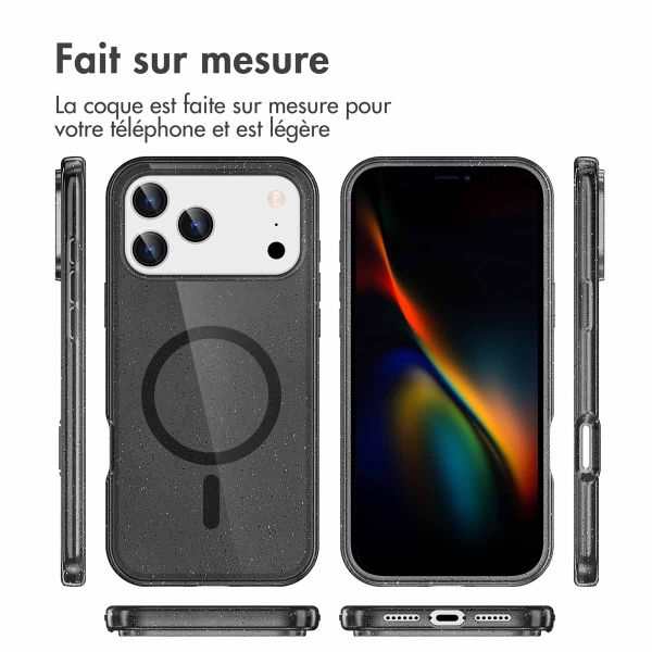 imoshion Coque Pailletée avec MagSafe Apple iPhone 17 Pro Max - Noir