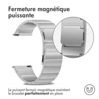 Selencia Bracelet magnétique en acier  - Connexion universelle 20 mm - Argent