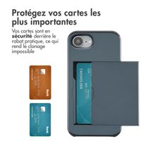 imoshion Coque arrière avec porte-cartes Apple iPhone 17e / 16e - Bleu foncé