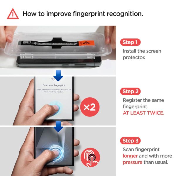 Spigen Protection d'écran en verre trempé GLAStR Privacy Applicator - lot de 2 Samsung Galaxy S24 Ultra