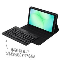 Accezz Étui de tablette Bluetooth Clavier Samsung Galaxy Tab A11 - QWERTY / NL - Noir