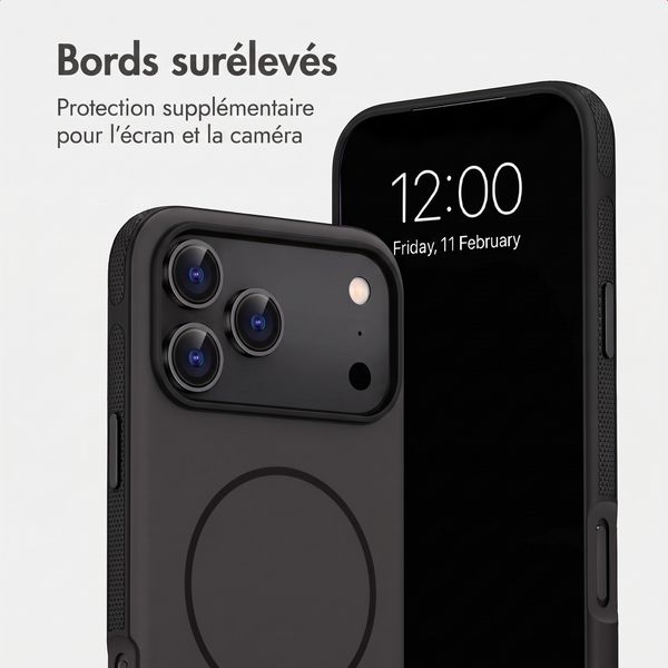 imoshion Coque arrière Color avec Thin MagSafe Ring Apple iPhone 18 Pro Max / 17 Pro Max - Noir