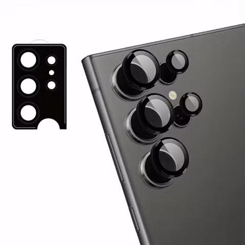 imoshion Lot de 2 protections d'objectif de caméra Samsung Galaxy S24 Ultra - Noir