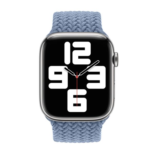 Apple Bracelet Solo tressé Apple Watch | 38/40/41/42 mm - Taille 3 - Slate Blue