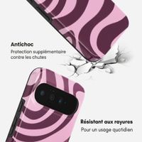 Selencia Coque arrière Vivid avec MagSafe Google Pixel 11 Pro - Wavy Swirl Pink Plum
