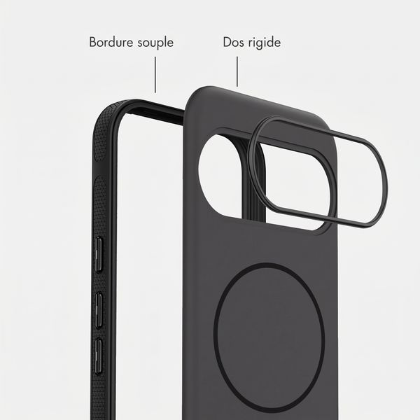 imoshion Coque arrière Color avec Thin MagSafe Ring Google Pixel 9 / 9 Pro - Noir
