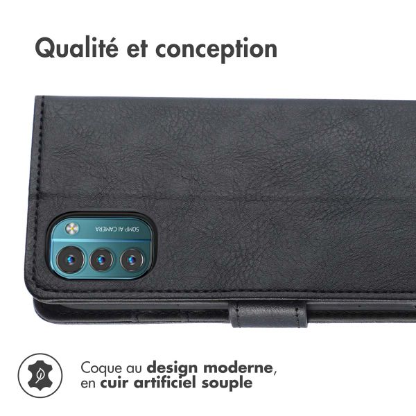 imoshion Étui de télephone portefeuille de luxe Nokia G11 / G21 - Noir