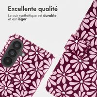 imoshion Étui de télephone portefeuille Design Samsung Galaxy A57 (5G) - Bloom Love Blush