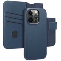 Accezz Étui de télephone portefeuille en cuir 2-en-1 avec MagSafe Apple iPhone 15 Pro - Nightfall Blue