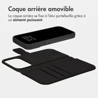 imoshion Étui portefeuille luxe 2-en-1 amovible Apple iPhone 18 Pro / 17 Pro - Noir