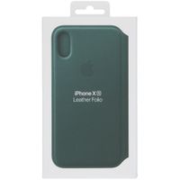 Apple Étui de télephone portefeuille Leather Folio Apple iPhone X / Xs - Forest Green