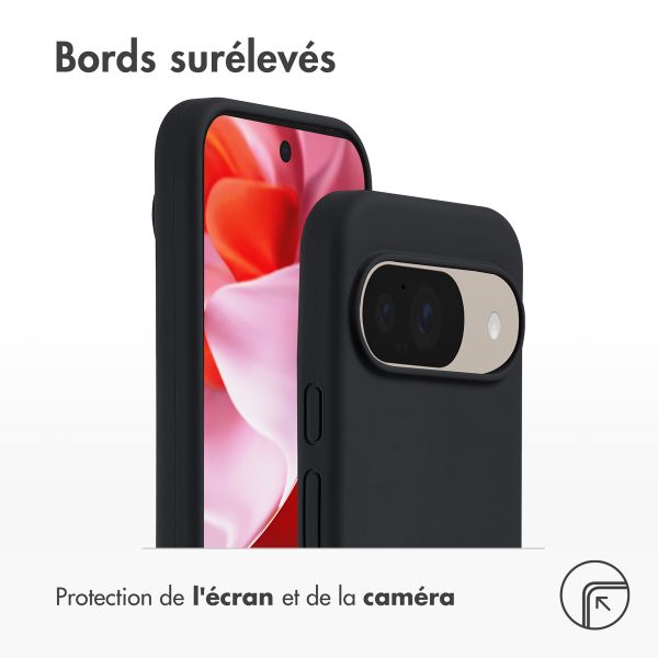 Accezz Coque Liquid Silicone Google Pixel 11 / 11 Pro / 10 / 10 Pro - Noir